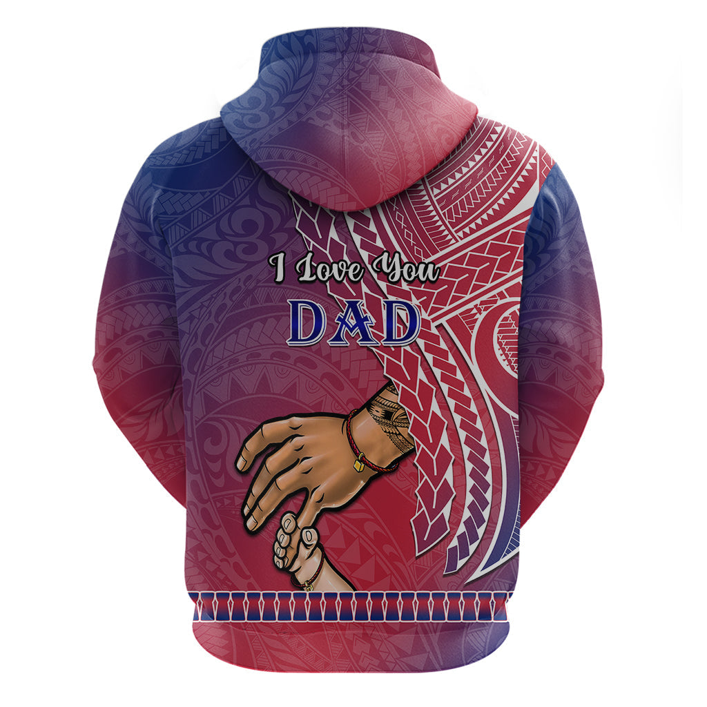 Polynesian Pride Father Day Guam Hoodie I Love You Dad Guaman Latte Stone LT14