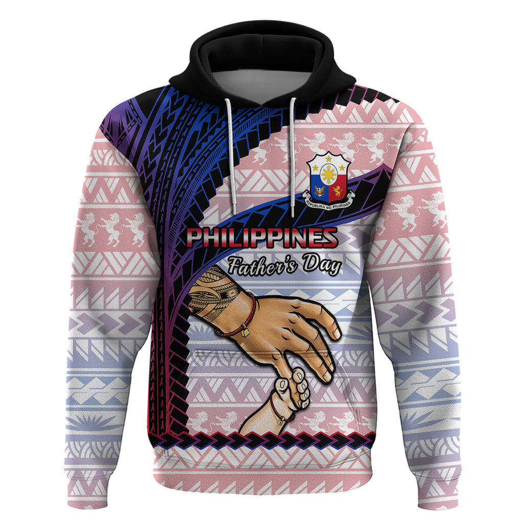 Polynesian Pride Father Day Philippines Hoodie Filipino Pattern Maligayang Araw ng Mga Ama LT14