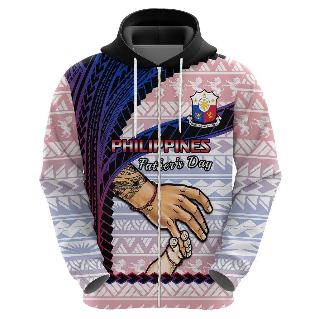 Polynesian Pride Father Day Philippines Hoodie Filipino Pattern Maligayang Araw ng Mga Ama LT14