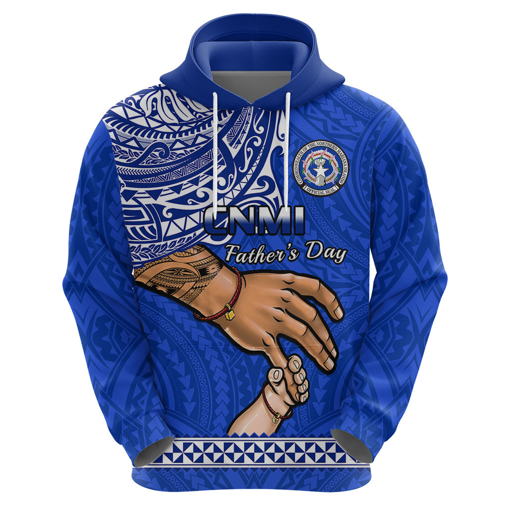 Personalised Father Day Northern Mariana Islands Hoodie CNMI I Love You Dad LT14