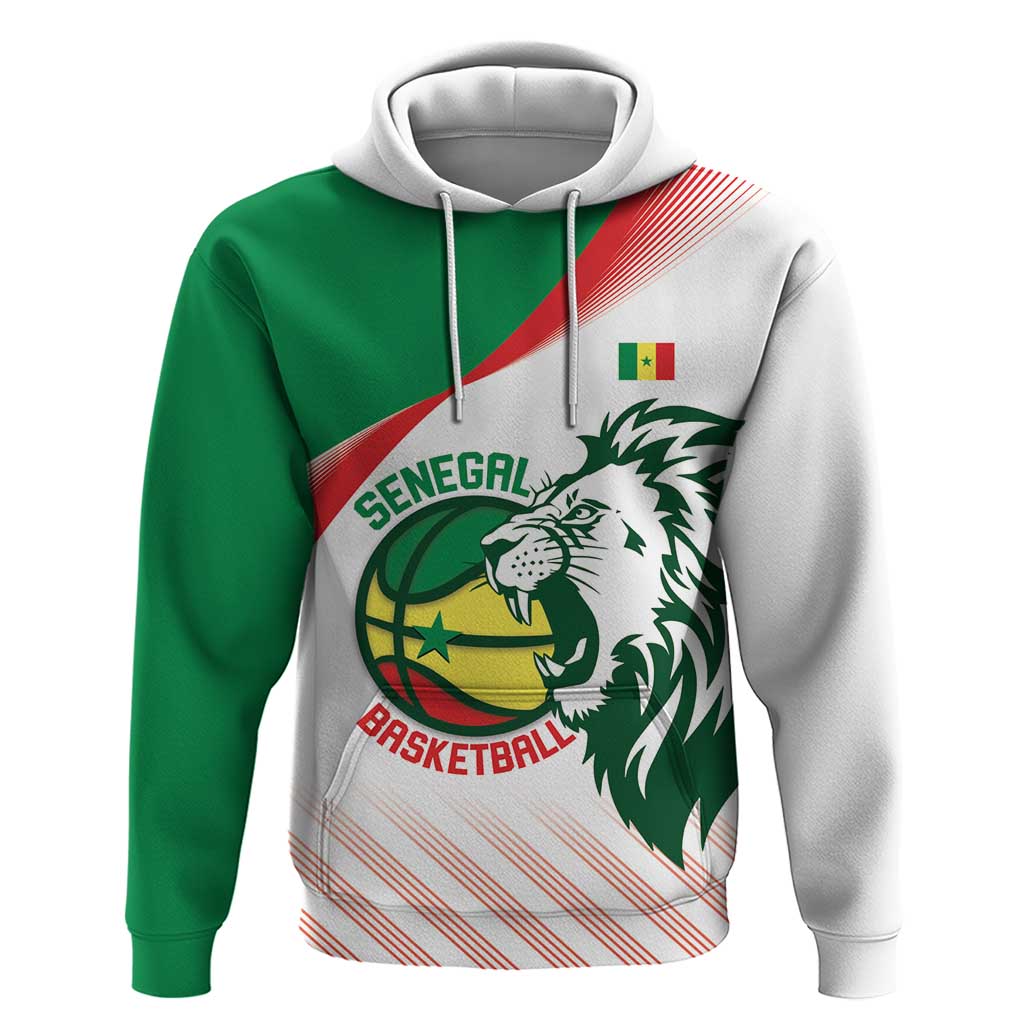 Senegal Basketball Custom Hoodie Come On Lions LT14
