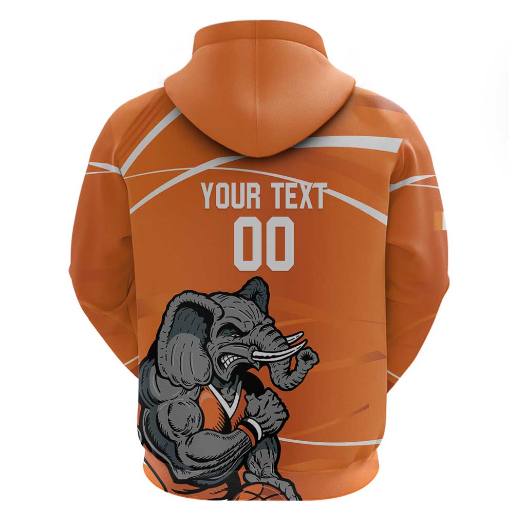 Ivory Coast Basketball Custom Hoodie Allez Les Elephants LT14