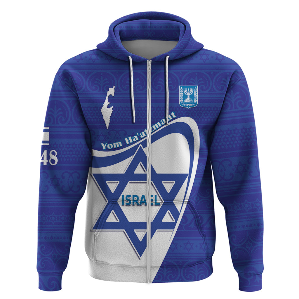 Personalised Israel Independence Day Hoodie 2024 Yom Haatzmaut LT14
