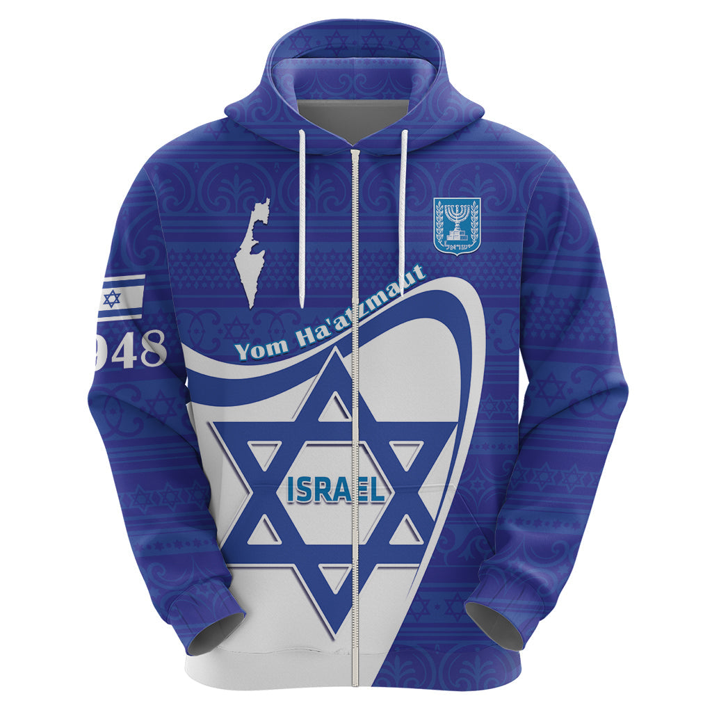 Personalised Israel Independence Day Hoodie 2024 Yom Haatzmaut LT14