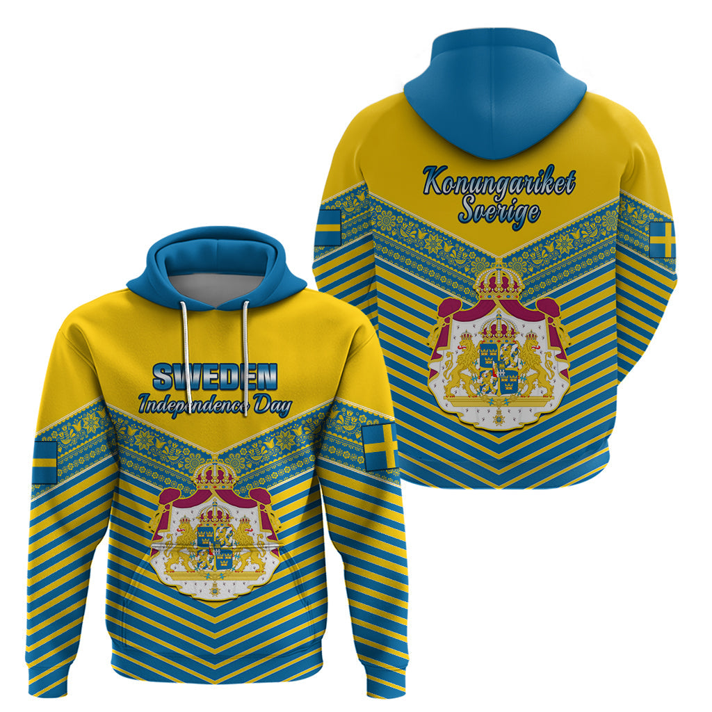 Sweden Hoodie Swedish Independence Day Scandinavia Pattern LT14