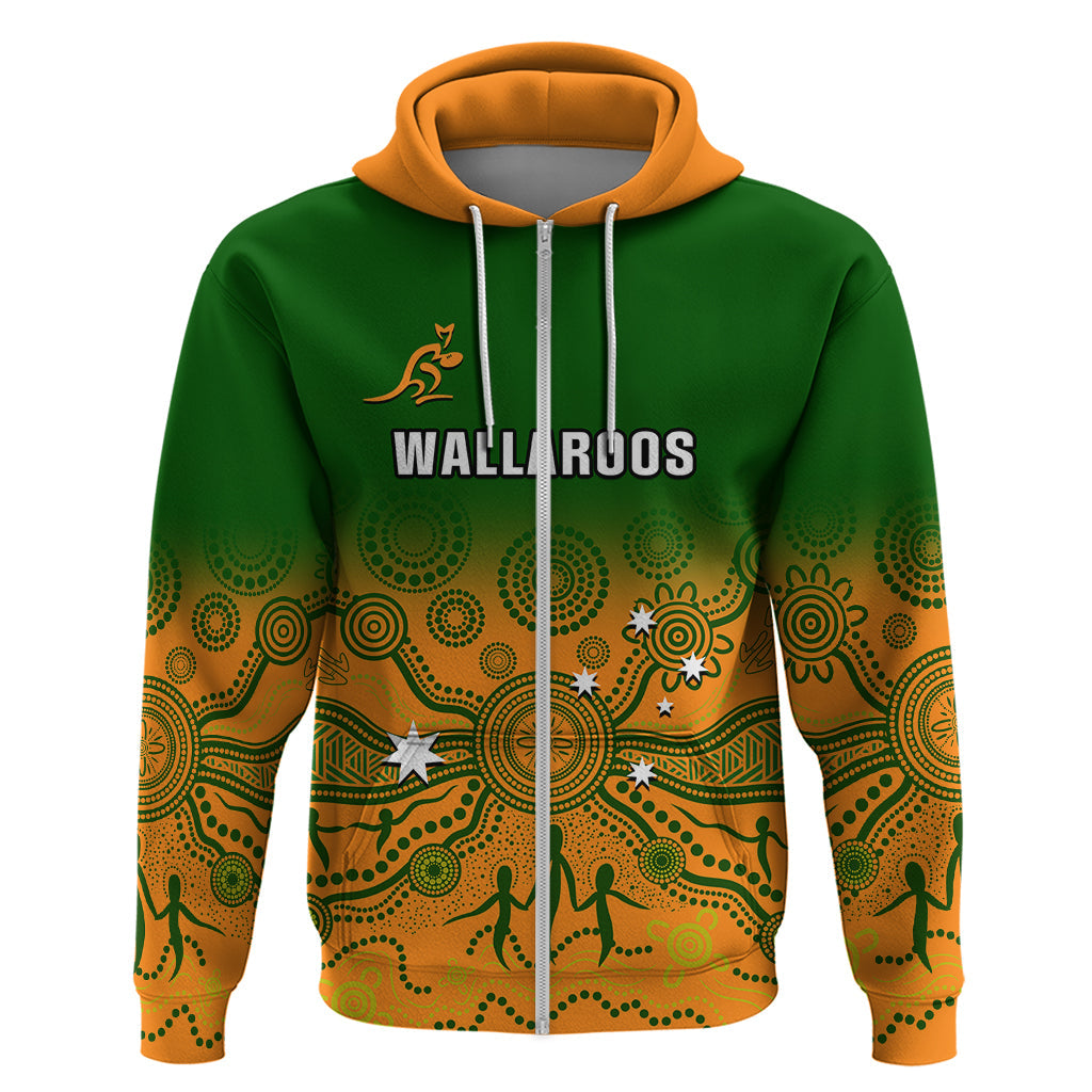 Personalised Australia Rugby Hoodie Go Wallaroos Pacific Indigenous Version 2023 LT14