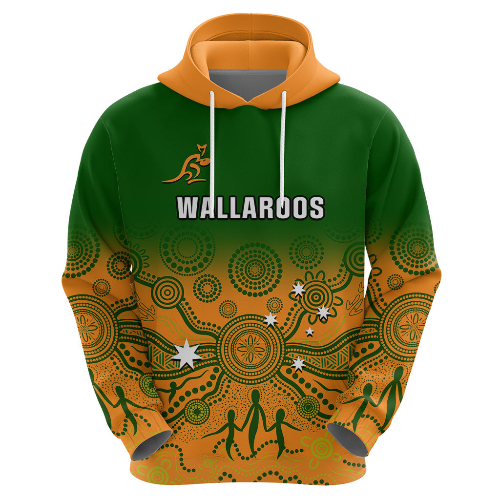 Personalised Australia Rugby Hoodie Go Wallaroos Pacific Indigenous Version 2023 LT14