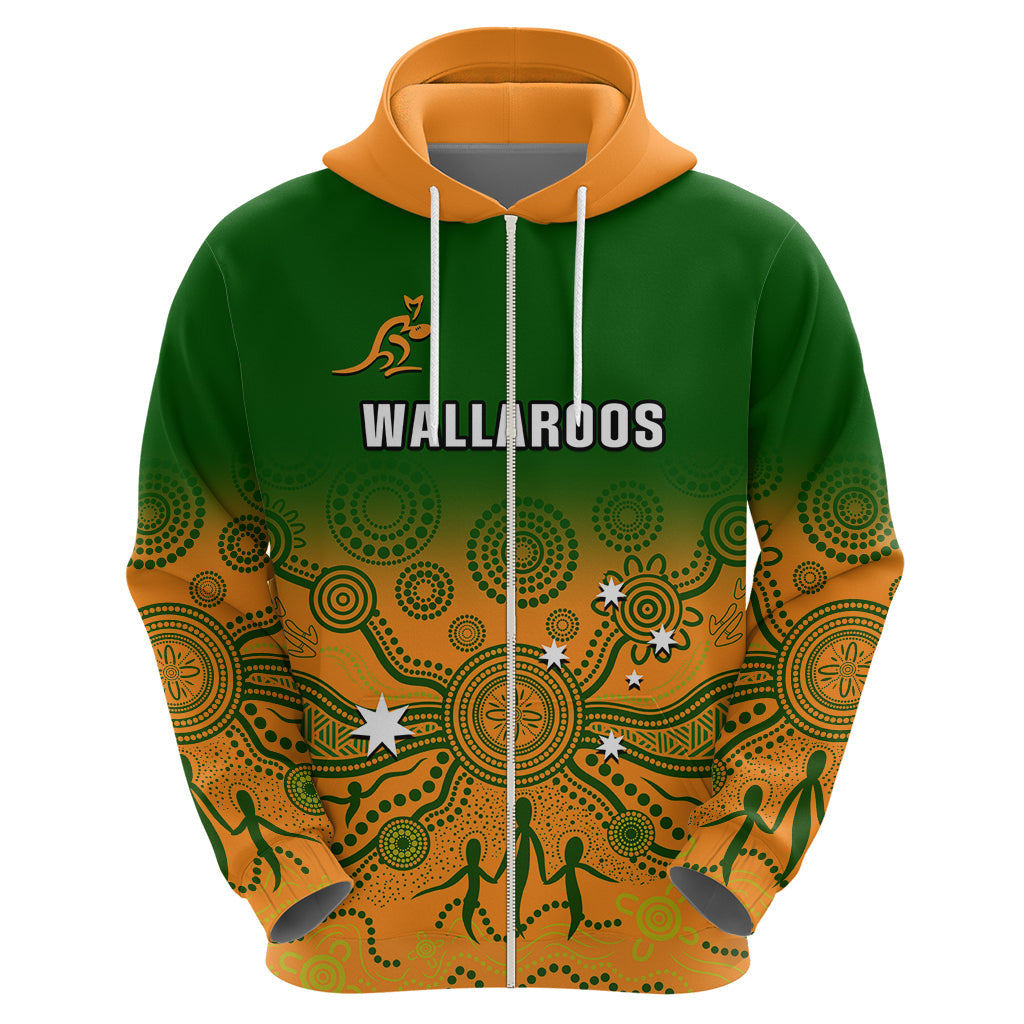 Personalised Australia Rugby Hoodie Go Wallaroos Pacific Indigenous Version 2023 LT14