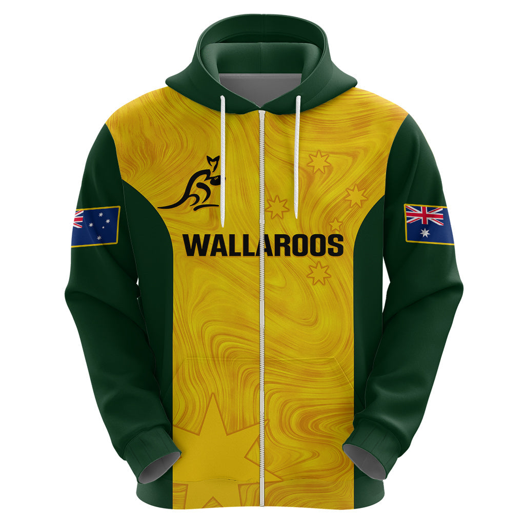 Personalised Australia Rugby Hoodie Go Wallaroos Pacific Simple Version 2023 LT14