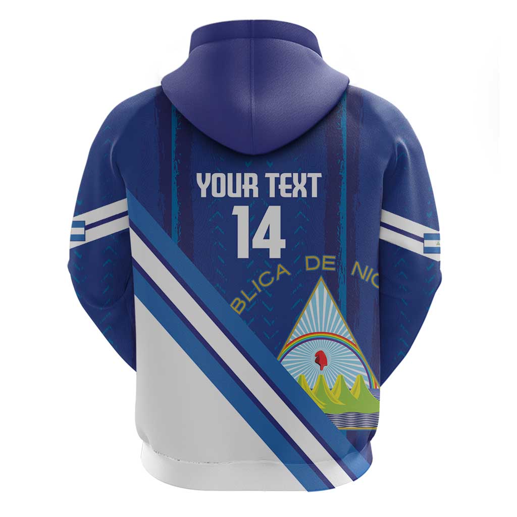 Custom Nicaragua Football Hoodie Vamos Los Pinoleros LT14