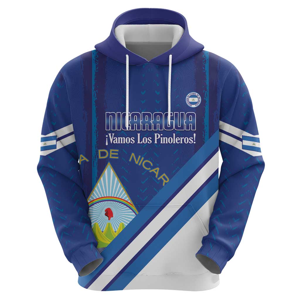 Custom Nicaragua Football Hoodie Vamos Los Pinoleros LT14