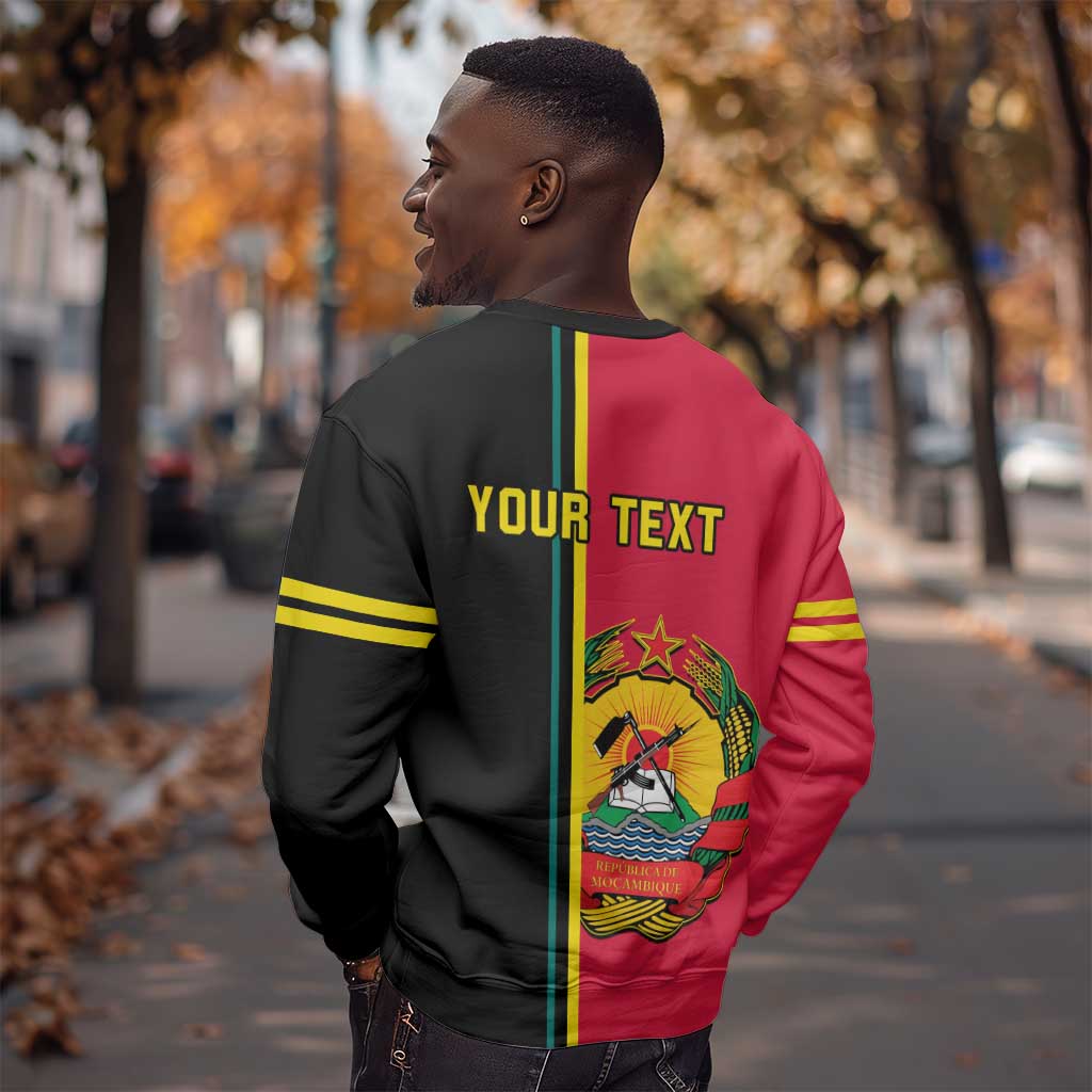 Personalised Mozambique Sweatshirt Muzambhiki Coat Of Arms LT14