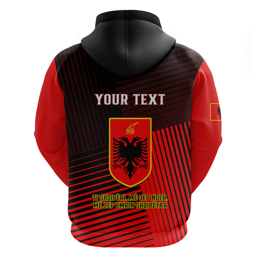 Personalised Albania Hoodie Coat Of Arms Dynamic Style LT14