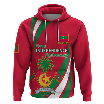 Maldives Independence Day Hoodie Happy 58th Anniversary LT14
