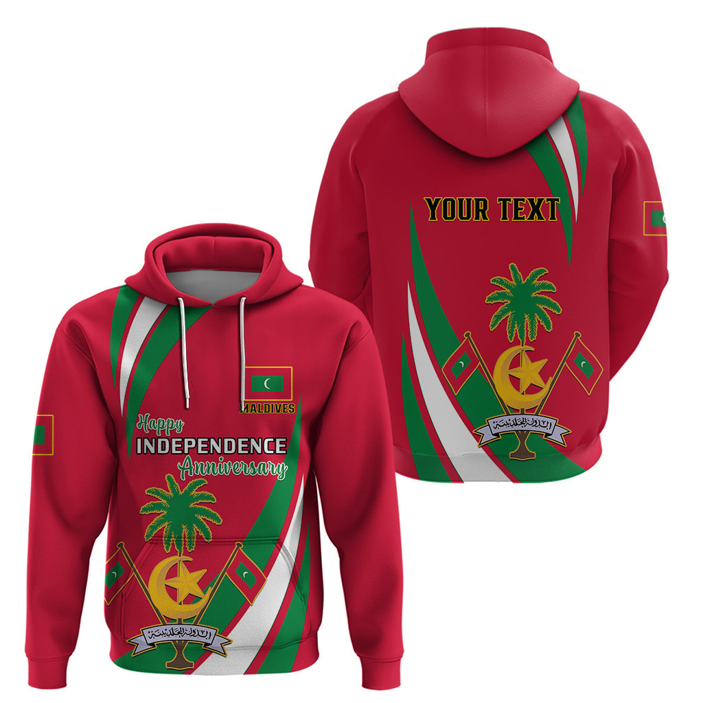 Personalised Maldives Independence Day Hoodie Happy 58th Anniversary LT14