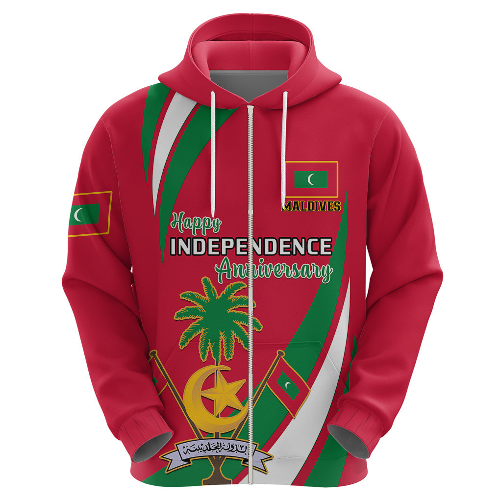 Personalised Maldives Independence Day Hoodie Happy 58th Anniversary LT14
