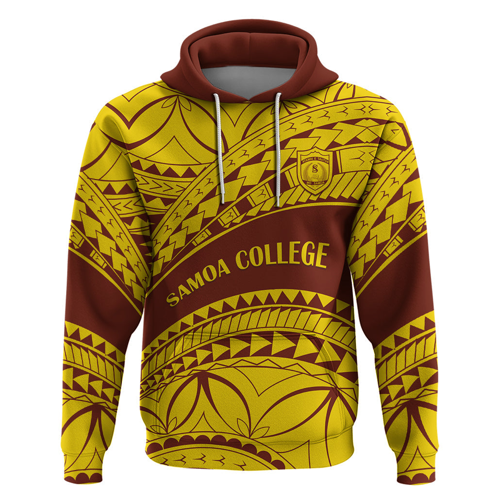 Personalised Samoa College Hoodie Samoan Pattern LT14