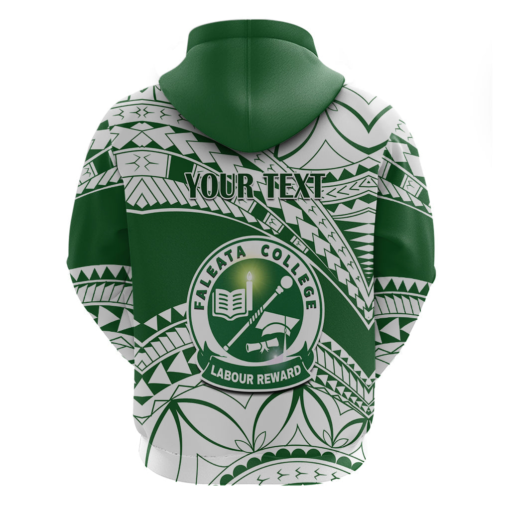 Personalised Samoa Faleata College Hoodie Samoan Pattern LT14