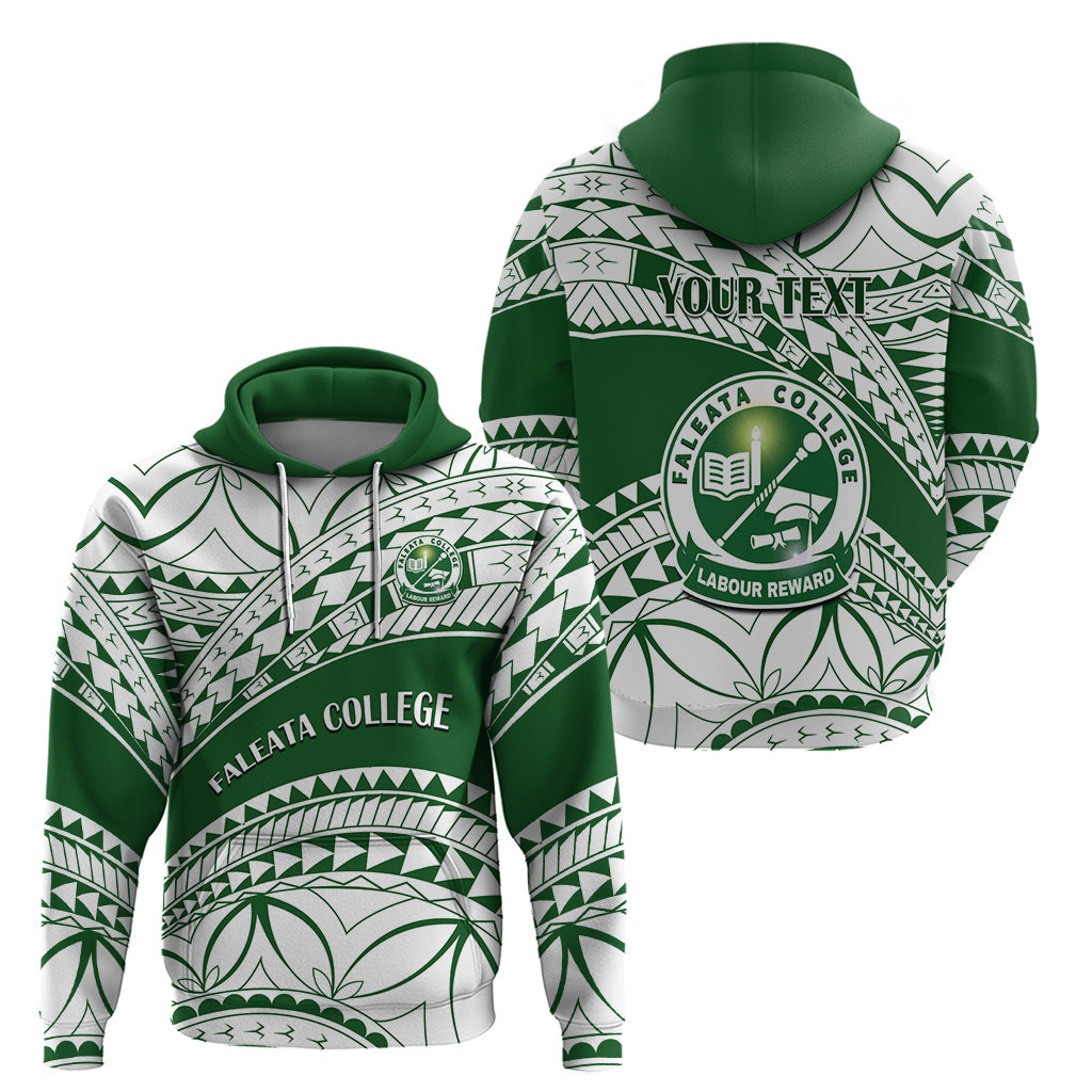 Personalised Samoa Faleata College Hoodie Samoan Pattern LT14