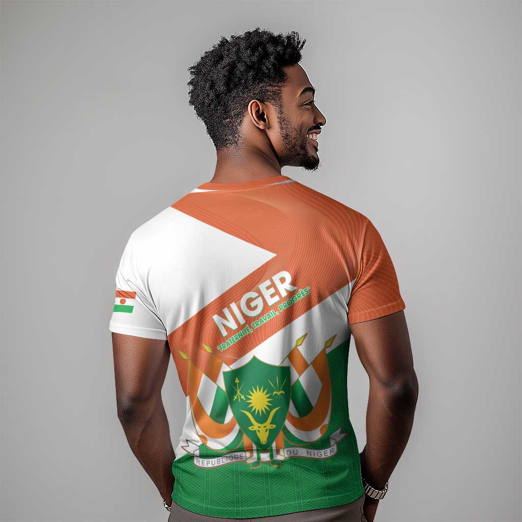Afro Niger T shirt Dama Gazelle African Pattern - Republic Day LT14