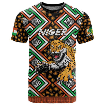 Personalized Afro Niger T shirt Leopard Ankara African Pattern LT14