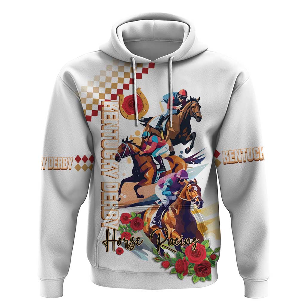 Kentucky Horse Racing Hoodie 2025 Happy 151st Anniversary With Roses LT14