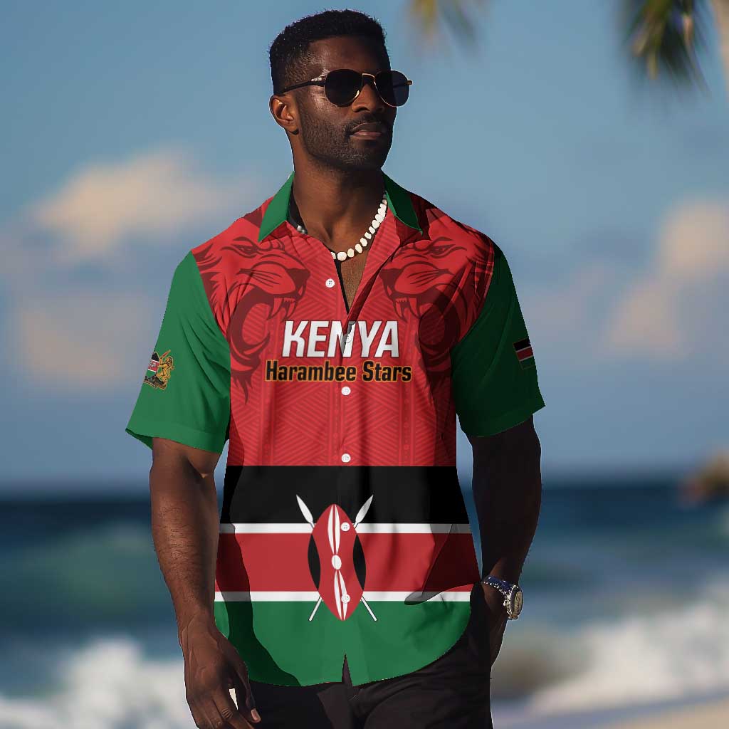 Custom Kenya Football Hawaiian Shirt Go Harambee Stars African Pattern LT14