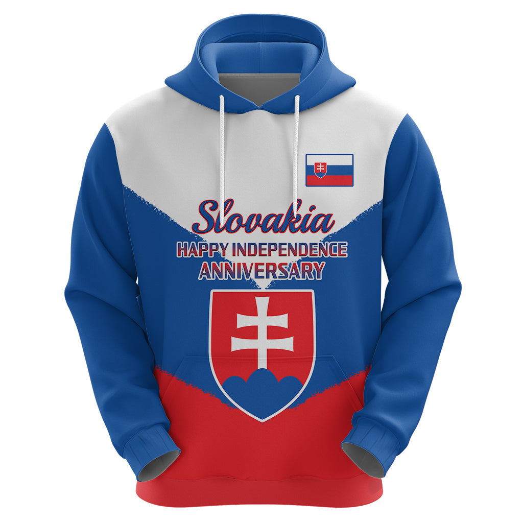 Personalised 17 July Slovakia Independence Day Hoodie Proud To Be Slovensko LT14