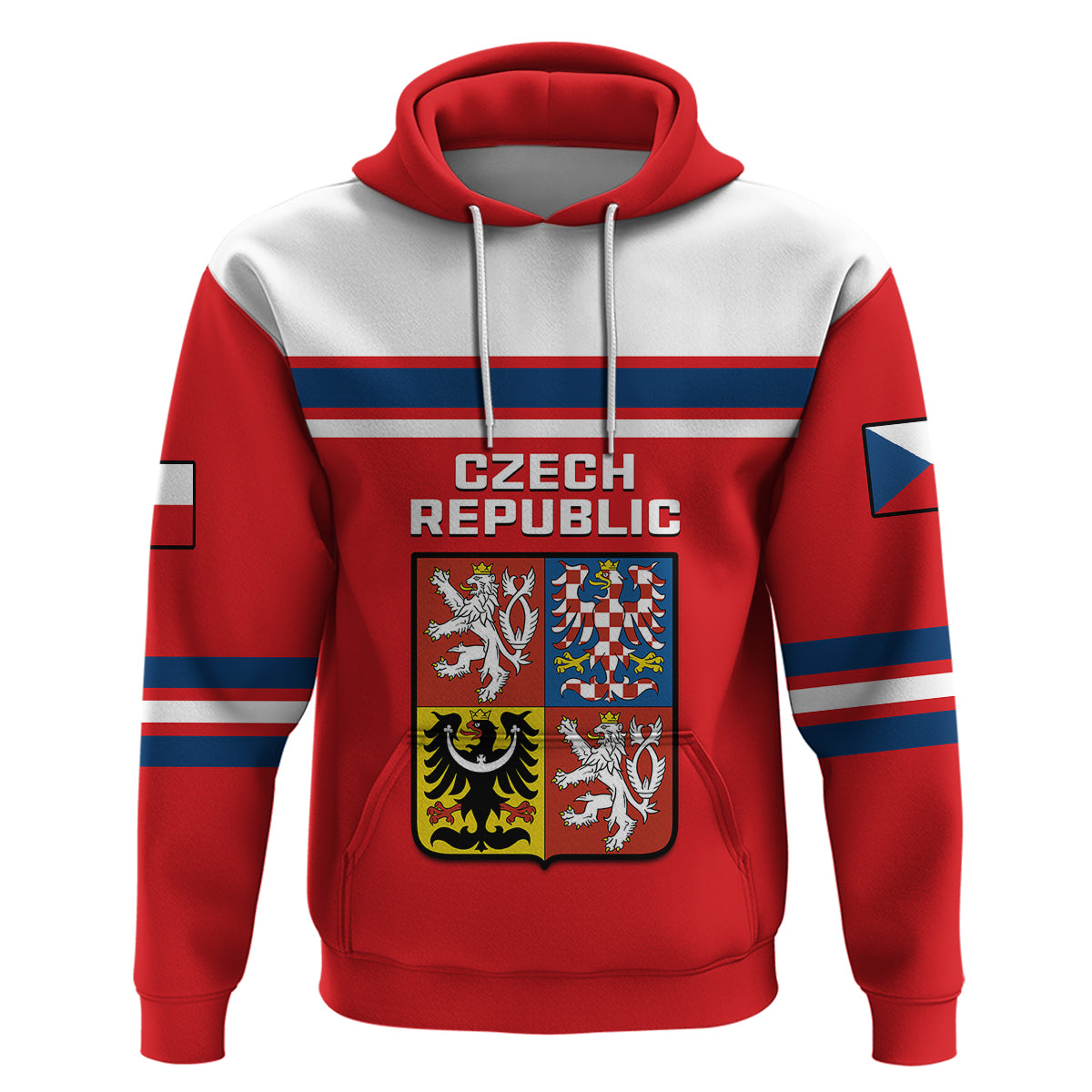 Czech Republic Hockey 2023 Sporty Style Hoodie LT14