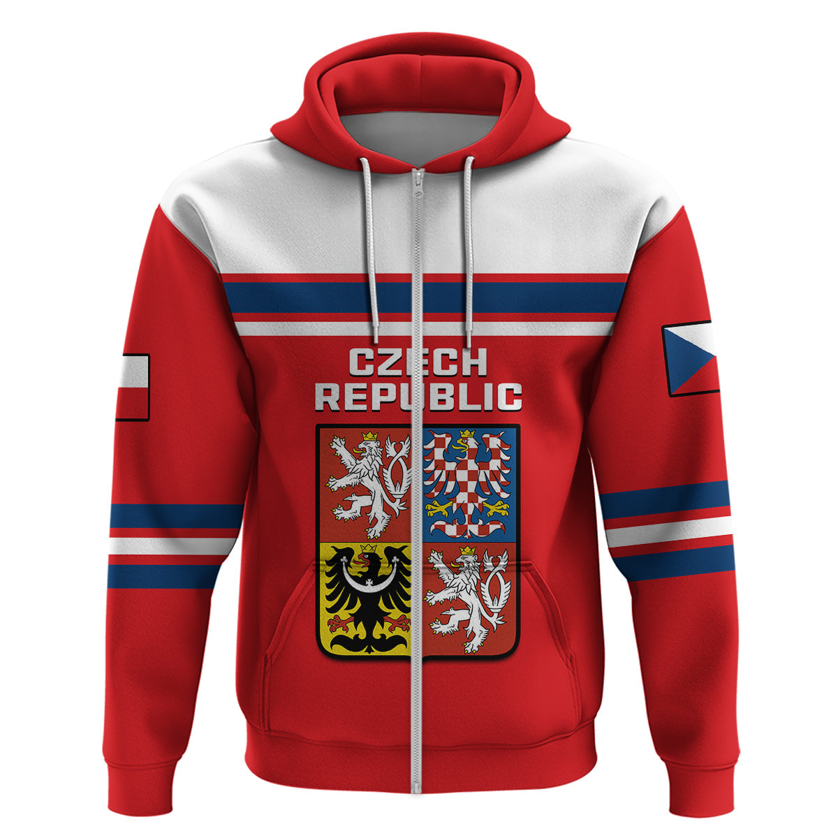 Czech Republic Hockey 2023 Sporty Style Hoodie LT14