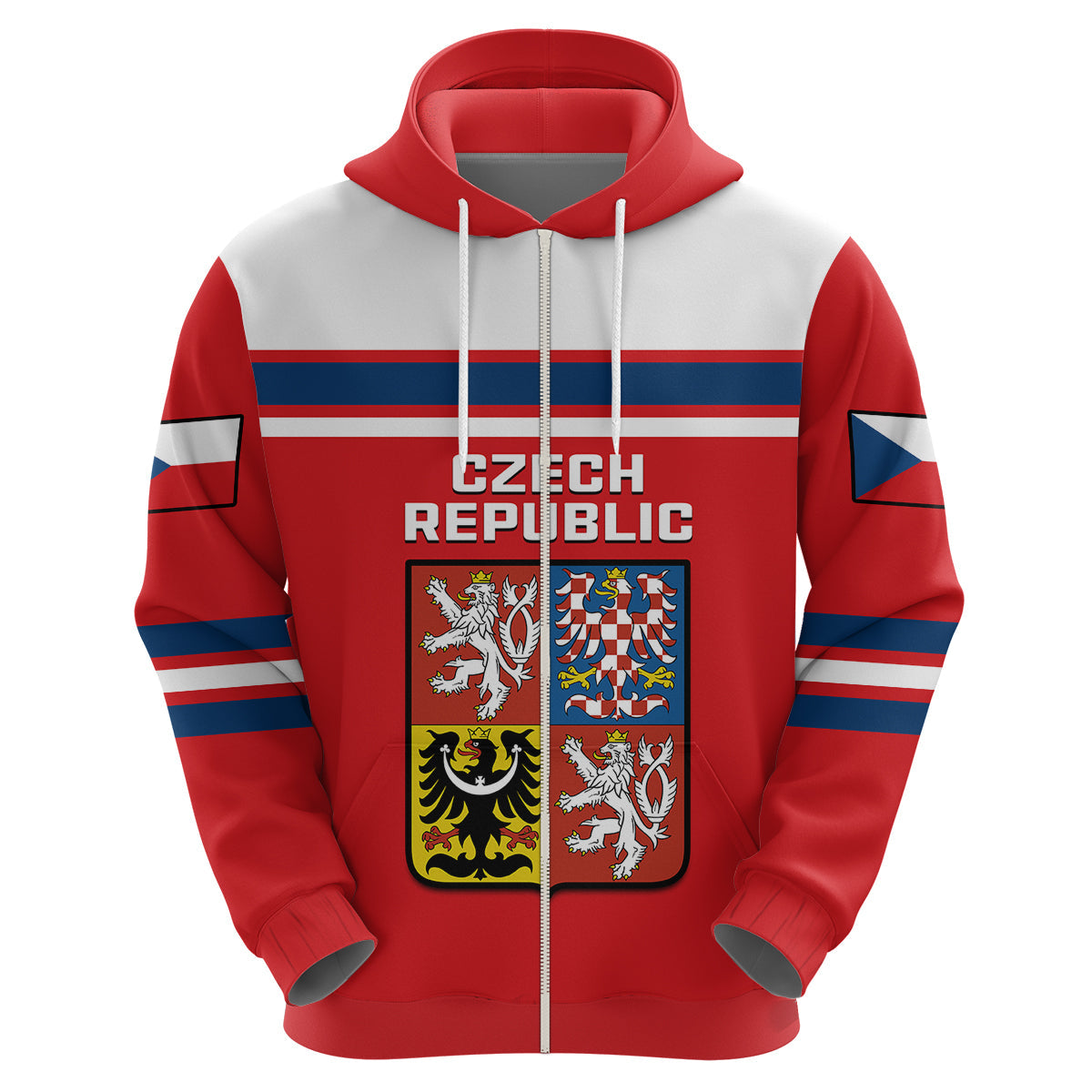 Czech Republic Hockey 2023 Sporty Style Hoodie LT14