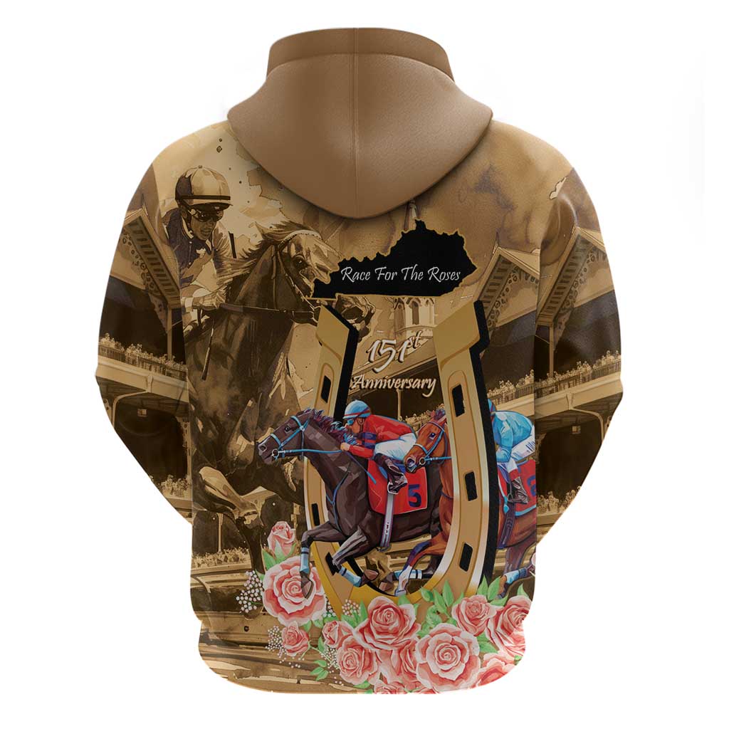 Kentucky Horse Racing Hoodie 151st Anniversary Race For The Roses LT14
