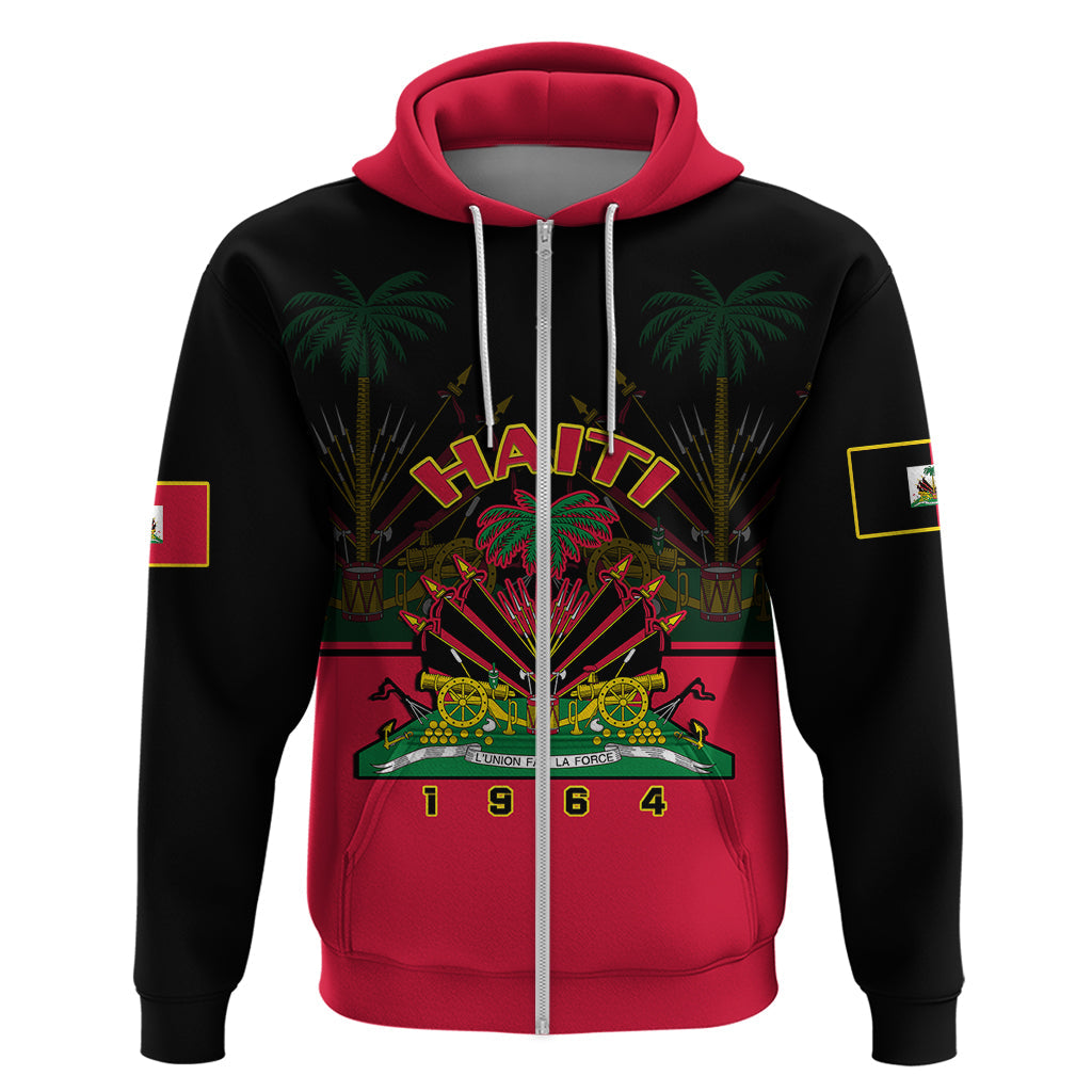 Personalised Haiti 1964 Hoodie Coat Of Arms Flag Style LT14