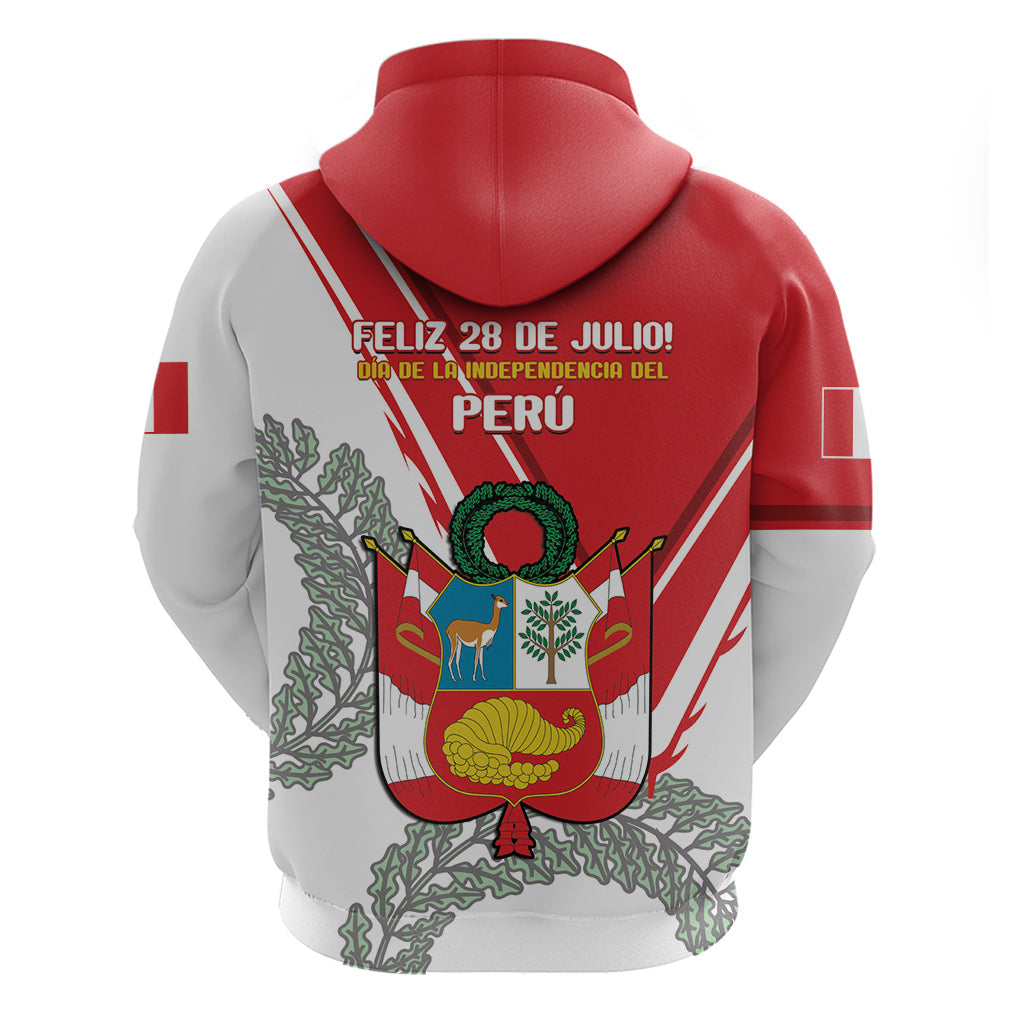 Peru Independence Day Hoodie Peruvian Coat Of Arms Feliz 28 de Julio LT14