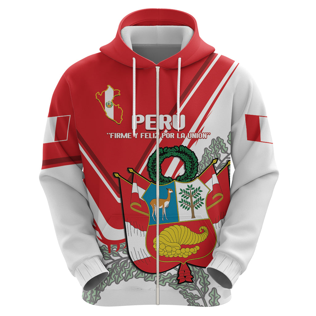 Peru Independence Day Hoodie Peruvian Coat Of Arms Feliz 28 de Julio LT14