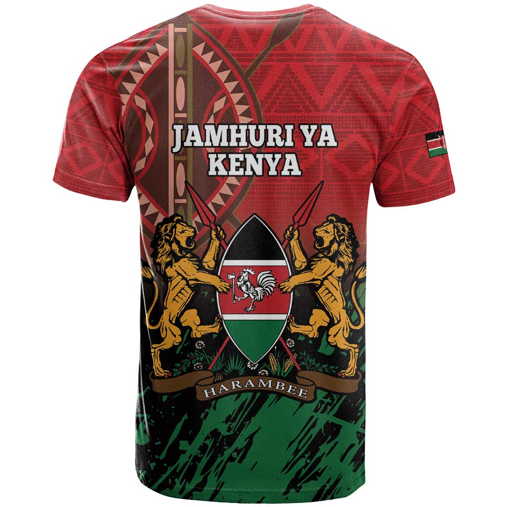 Kenya Independence Day T shirt Jamhuri ya Kenya 1963 - African Pattern LT14