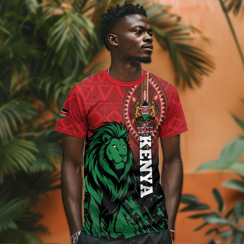 Kenya Independence Day T shirt Jamhuri ya Kenya 1963 - African Pattern LT14
