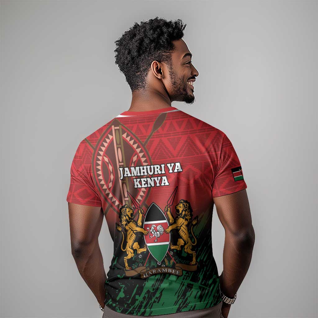 Kenya Independence Day T shirt Jamhuri ya Kenya 1963 - African Pattern LT14
