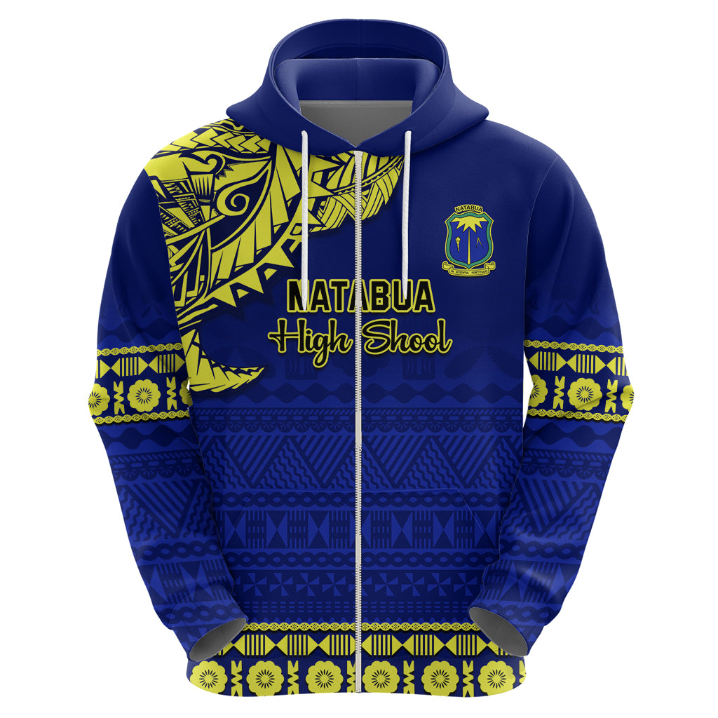 Personalised Fiji Natabua High School Hoodie Fijian Tapa Pattern LT14