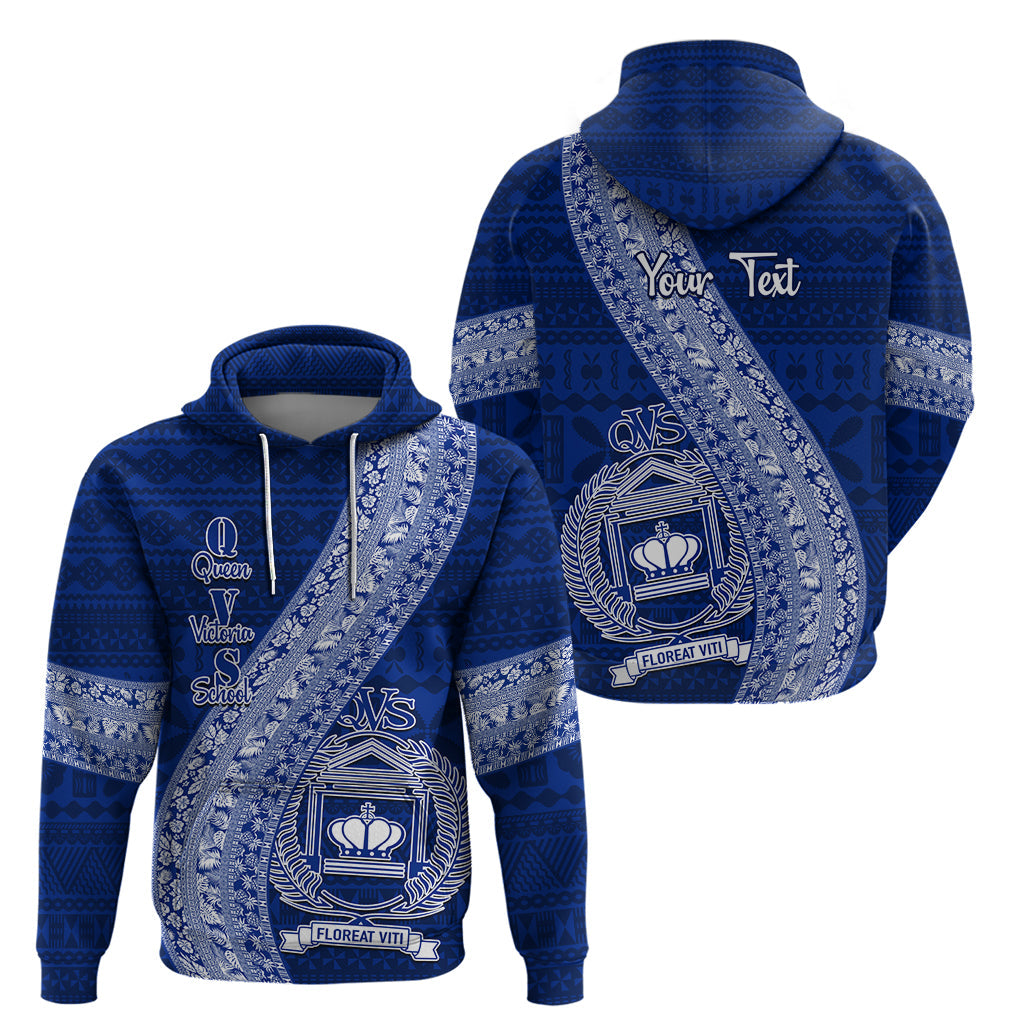 Personalised Fiji Queen Victoria School Hoodie Fijian Tapa Pattern LT14
