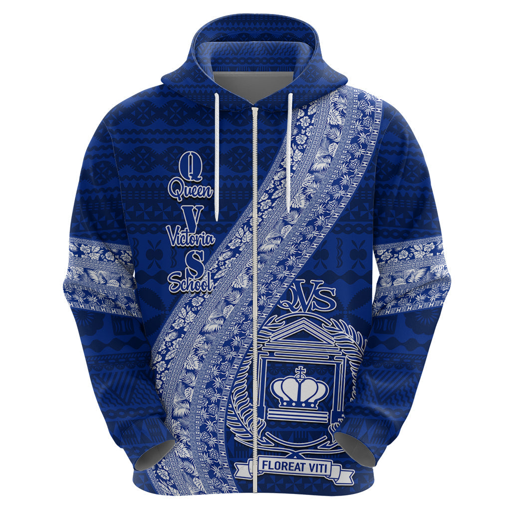 Personalised Fiji Queen Victoria School Hoodie Fijian Tapa Pattern LT14