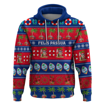Personalised Guam Christmas Hoodie Felis Pasgua LT14