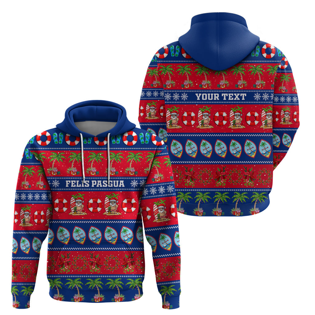 Personalised Guam Christmas Hoodie Felis Pasgua LT14
