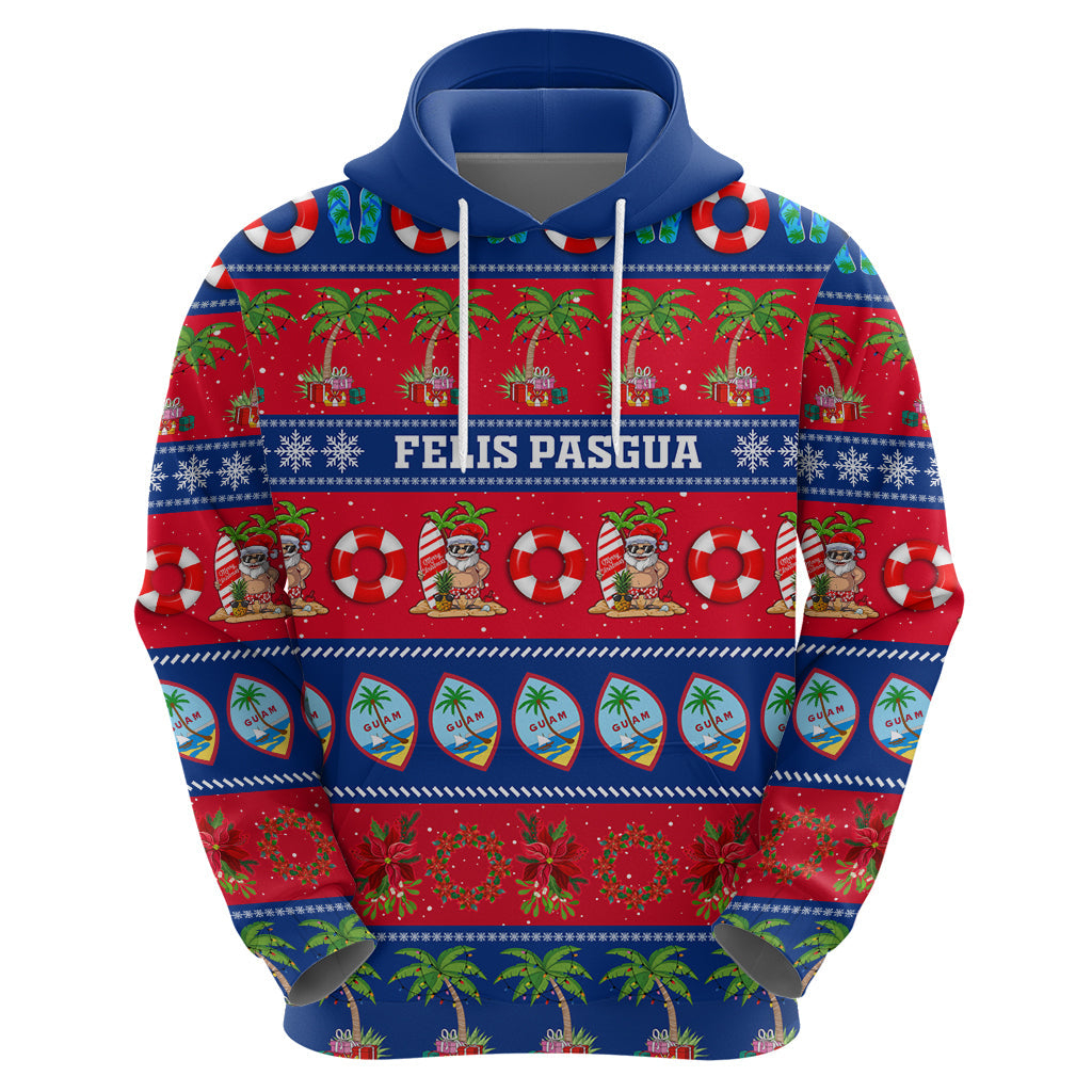 Personalised Guam Christmas Hoodie Felis Pasgua LT14