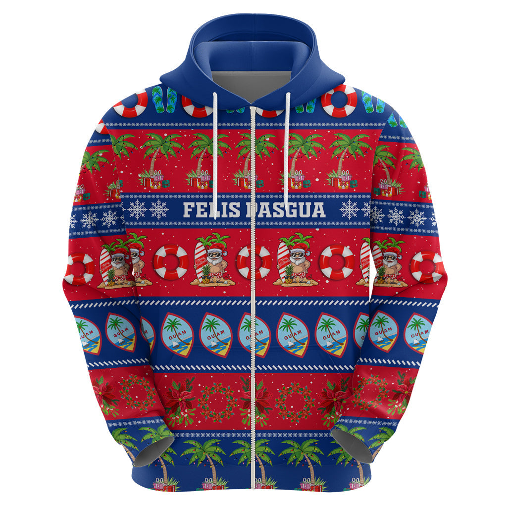 Personalised Guam Christmas Hoodie Felis Pasgua LT14