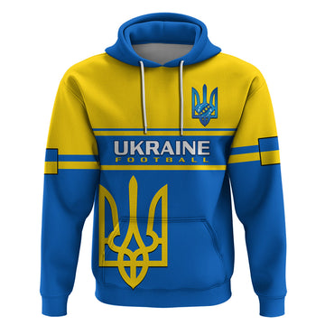 Personalised Ukraine Football Hoodie Come On Ukraina LT14