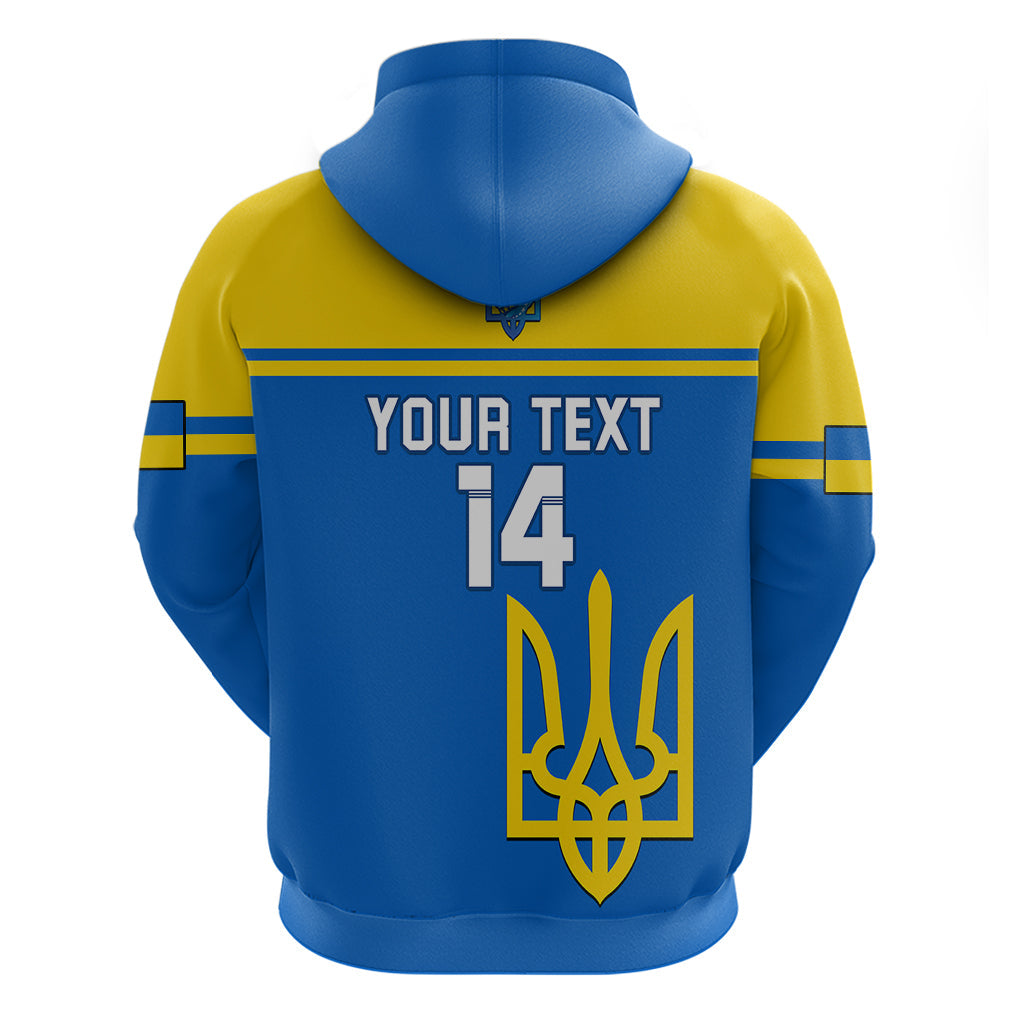 Personalised Ukraine Football Hoodie Come On Ukraina LT14