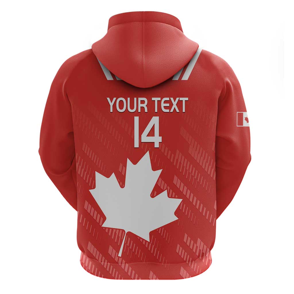 Custom Canada Rugby Hoodie 2024 Go Champions Maple Leaf LT14