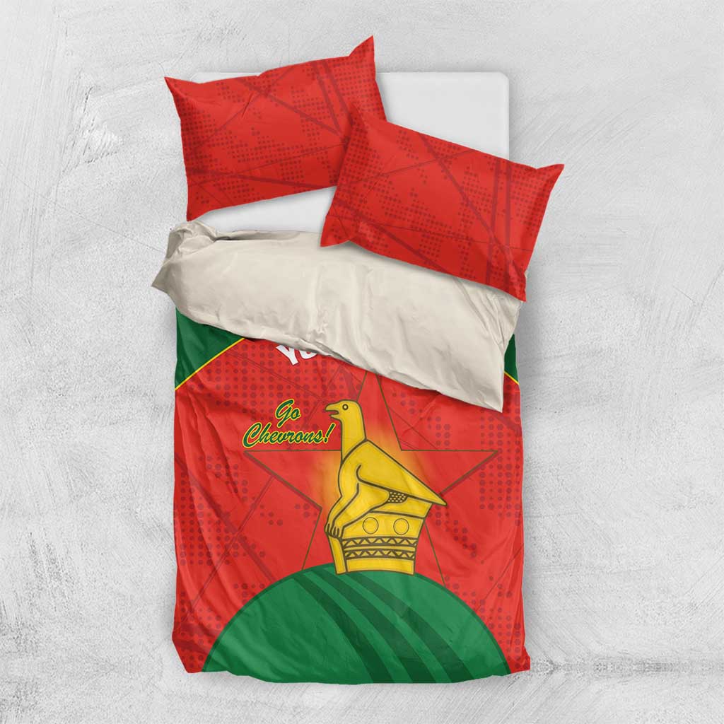 Afro Cricket Zimbabwe Custom Bedding Set Go Chevrons 2003 Color LT14