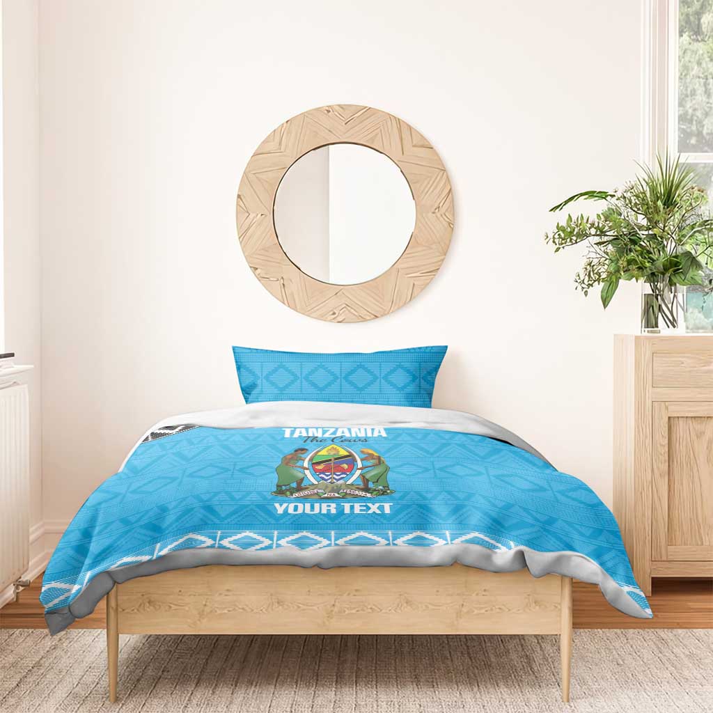 Afro Cricket Tanzania Custom Bedding Set Go Cows Sporty African Pattern LT14